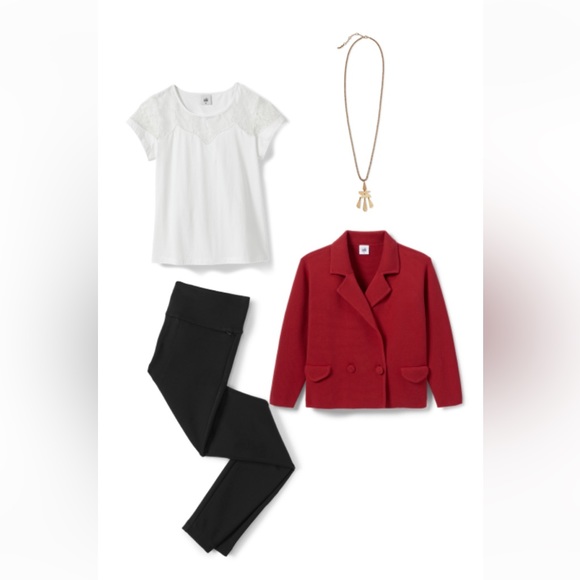 cabi NWT Flirt Tee, White, size LARGE, Fall 23 - Picture 3 of 5